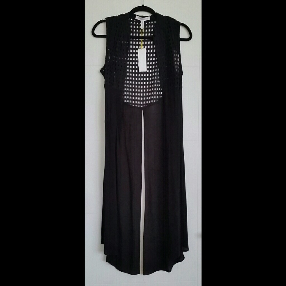 BCBGeneration - Black Novelty Net Vest